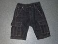 H&M Fit & Relaxed Jeans Shorts kurze Hose Gr. 122 Bermuda Bundweite verstellbar