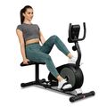 Hop-Sport Liegeergometer HS-040L Liegeheimtrainer mit Pulssensoren Heimtrainer