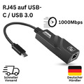 USB-C auf Ethernet Adapter-Kabel Gigabit LAN Netzwerk-Adapter Typ C zu RJ45 Mac