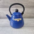 Le Creuset 1,6 L Wasserkocher für Herd oder Kochplatte selten blau Camping Outdoor Retro