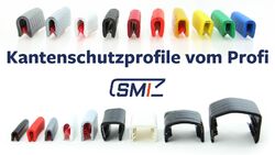 SMI Kantenschutzprofil Kantenschutz Keder Profil Klemmprofil Gummi für Blech PVCDas SMI Sortiment in der Beschreibung auf einen Blick !