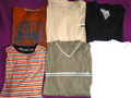 6 Marken T-Shirts: Wrangler, Tom Tailor, S. Oliver, Mistral, Lerros, Größe M