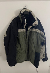 RoundTree and York Outdoor Gr. L Mantel Jacke mit herausnehmbarem Innenfutter Kapuze