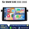 Für BMW E46 3er 318 320 4Kern 2+64GB Android 13 Autoradio 9" GPS Navi CarPlay BT