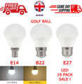 LED Glühbirnen E14 B22 E27 LED Golf Energiesparer warm kühl weiß 60W 10er-Pack