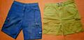 2 kurze Herren Sommerhosen / Shorts, Gr. 33 L (Gr. 52) von HURLEY INT. und ES2SE