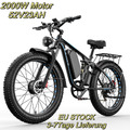 26 Zoll Elektrofahrrad 2000W E Mountainbike Fatbike elektro 37MPH EBike 52V MTB