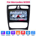 CarPlay Android 12 Autoradio DAB+ Navi GPS 2+32G Für Mercedes Benz CLK W209 W203