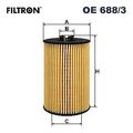 Ölfilter Filtron für Audi MAN A3 + Limo + Cabrio + Sportback 2007-> Oe688/3