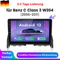 Android 13 Carplay Autoradio GPS NAVI WiFi DAB+ Für Mercedes C Class W204 S204 