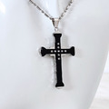 Halskette Kreuz Herren Damen Jesus vergoldete Diamant Gold Silber Halskette