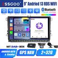 Android 13 Carplay Autoradio GPS Nav DAB+ Kam Für VW GOLF 5 6 Touran Polo 6R EOS