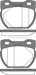 TRISCAN Bremsbelagsatz Scheibenbremse 8110 17013 für LANDROVER DEFENDER Station