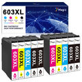 10x Patronen kompatibel für Epson 603XL WF-2810 2830 2850 XP-2100 3100 4100 2105