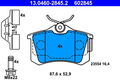ATE 13.0460-2845.2 Bremsbelagsatz, Scheibenbremse für ,RENAULT