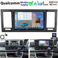 Qualcomm 8Kern 4+64GB Android 13 Autoradio GPS 4G Für VW T6 Transporter Multivan