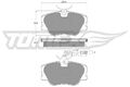 TOMEX Brakes Bremsbelagsatz Scheibenbremse TX 10-211 für MERCEDES 124 W124 Model