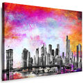 LEINWAND BILD NEW YORK WANDBILD STADT BILDER XXL KUNSTDRUCK AUFGESPANNT SKYLINE