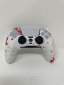 Sony DualSense Wireless PS5 Playstation5 Gamepad Weiß mit Custom Hülle Case Skin