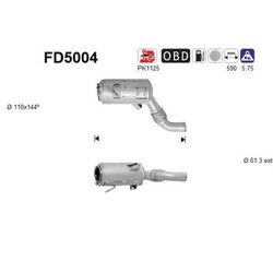 1x Ruß-/Partikelfilter, Abgasanlage AS FD5004 passend für BMW