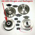 Bremsen Set Ø 280 mm + Ø 300 mm ABS Ringe vorne hinten für Renault Laguna III