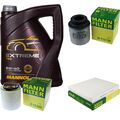 MANNOL 5L Extreme 5W-40 Motor-Öl+MANN-FILTER für Skoda Roomster Praktik 5J 1.2