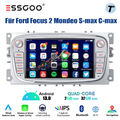 Autoradio 2DIN Android 13 2+32G Für Ford Focus 2 Mondeo C/S-max 7" Apple Carplay