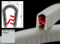 Kantenschutzprofil Kantenschutz Keder Profil PVC Klemmprofil METERWARE 0-32 mm YUNSER KOMPLETT SORTIMENT FINDEN SIE IN DER BESCHREIBUNG