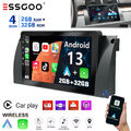 2+32G Für BMW 5er E39 X5 E53 M5 Android 13 Autoradio GPS NAVI WIFI USB Bluetooth