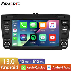 4+64G Carplay Android13 Autoradio Für Skoda Octavia Yeti Superb GPS Navi WIFI BT