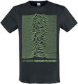 Joy Division T-Shirt Herren Amplified Collection - Unknown Pleasures Neon Green