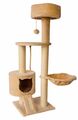 Kratzbaum Katzen Katzenhaus Katzenbaum Kletterbaum Katzenkratzbaum 115 cm beige