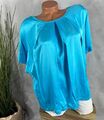 SHIRT  Bluse Two Face Italy Satin Jersey TÜRKIS 36 38 40