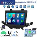 DAB 64G Carplay Für Opel Astra K 2015-2019 Autoradio Android 13 GPS Navi RDS Kam