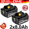 2X Für Original Ersatzakku Makita BL1860 18V 8AH LXT Li-ion BL1850 BL1840 BL1830