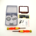 GBA SP Hülle Shell-Gehäuse-CASE für Nintendo Game Boy Advance SP -Klares Glacier