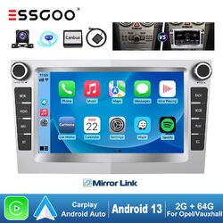 Android 13 Carplay Autoradio GPS Nav RDS 2+64G Kamera Für Opel Astra H Corsa C/D