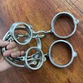 Bondage Edelstahl Sklave Handschellen Fußfesseln Fesseln Fesselset BDSM Halsband