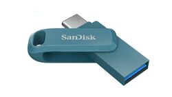 SanDisk Ultra Dual Drive Go 128 GB USB 3.1 Type-C / USB-A Stick Navagio Bay Blau