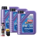 Motoröl 0W30 LIQUI MOLY Synthoil Longtime 3L+HENGST Ölfilter +Ölschlammspülung