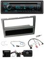 Kenwood Bluetooth DAB CD Lenkrad USB Autoradio für Opel Corsa C 04-06 aluminium