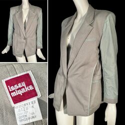 70er Jahre ISSEY MIYAKE Baumwollblazer übergroßer Stil/Vintage Ende der 1970er Jahre Anfang der 1980er Jahre