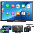 9 Zoll Apple Carplay & Android Auto Display mit 4K-Dashcam und Rückfahrkamera