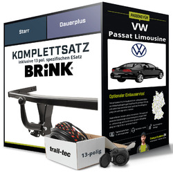 Für VW Passat Limousine B6 Typ 3C2 Anhängerkupplung starr +eSatz 13pol 05-10 Setmax. 50€* sparen mit "CYBER24" bis 02.12.24