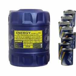 20L Motoröl MANNOL Energy Formula PD 5W-40 4xMotor Doctor+Motor Flush