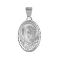 Sterlingsilber Our Lady Guadalupe Anhänger / Charm, Italienische Kiste