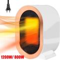 Mini Keramik Heizlüfter 1200W Elektroheizer Wärme Heizung Heizung Heater Mobile