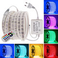 1-25M 230V LED Stripe RGB Leiste Streifen 5050 Band Wasserdicht Lichterkette DHL