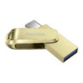 SanDisk Ultra Dual Drive Luxe 32GB 64GB 128GB 256GB USB Type C Pen Drive Gold