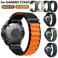 Für Garmin Fenix 7 7X 6 6X 5 5X Plus 3 HR Tactix Epix Pro Quickfit Nylon Armband